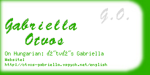 gabriella otvos business card